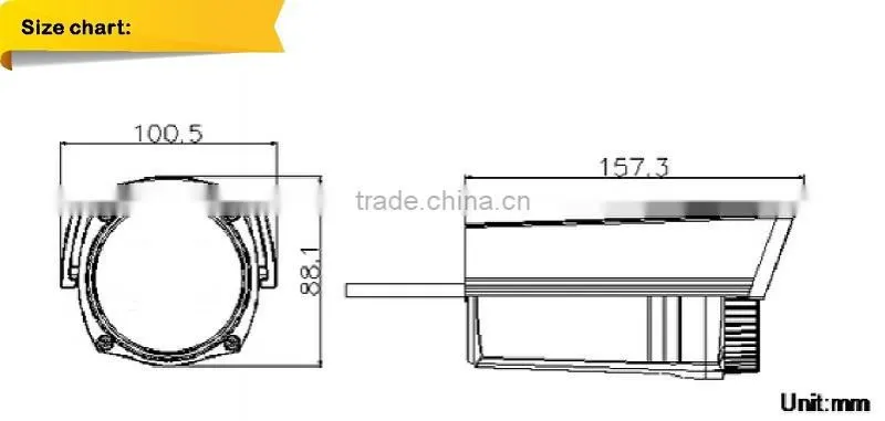 2.0 Megapixel TVI Bullet Camera 4.0mm fixed Lens IR Camera 1080P TVI Camera support ip66 IR 30 Meter camera HIKVISION housing