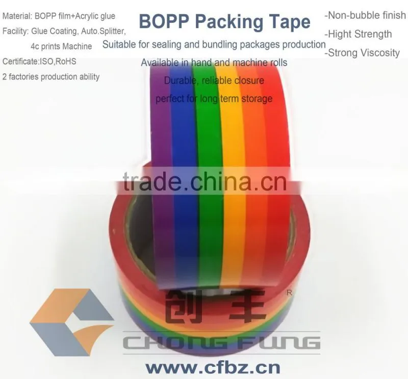 Bopp custom printed packing tape with logo