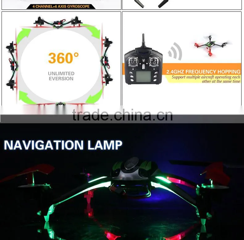 2014 New Product WL V636 2.4G 4CH R/C 4-Axis Quadcopter With Light Outdoor Quadcopter
