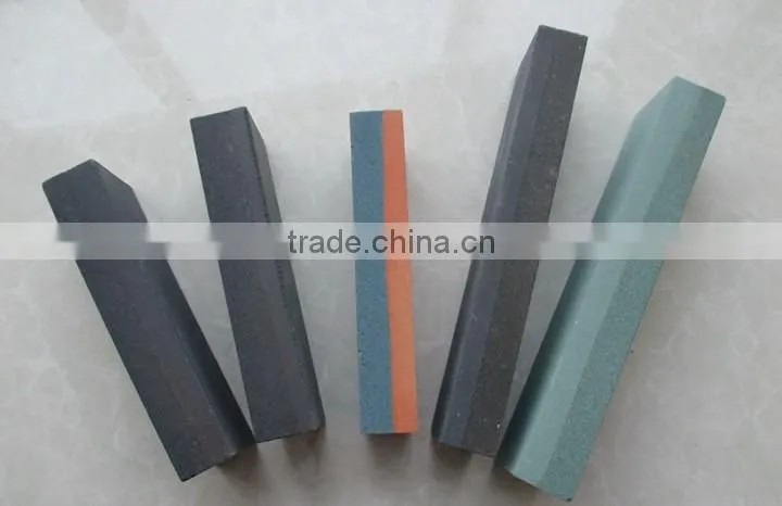 Aluminum oxide/silicon carbide knife sharpening stone