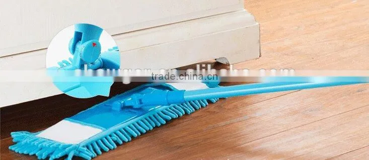 Telescopic microfiber cleaning magic flat mop