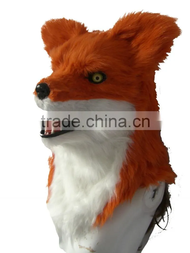 head rubber latex masks 2016 fox mask Simple design masquerade halloween animal party mask
