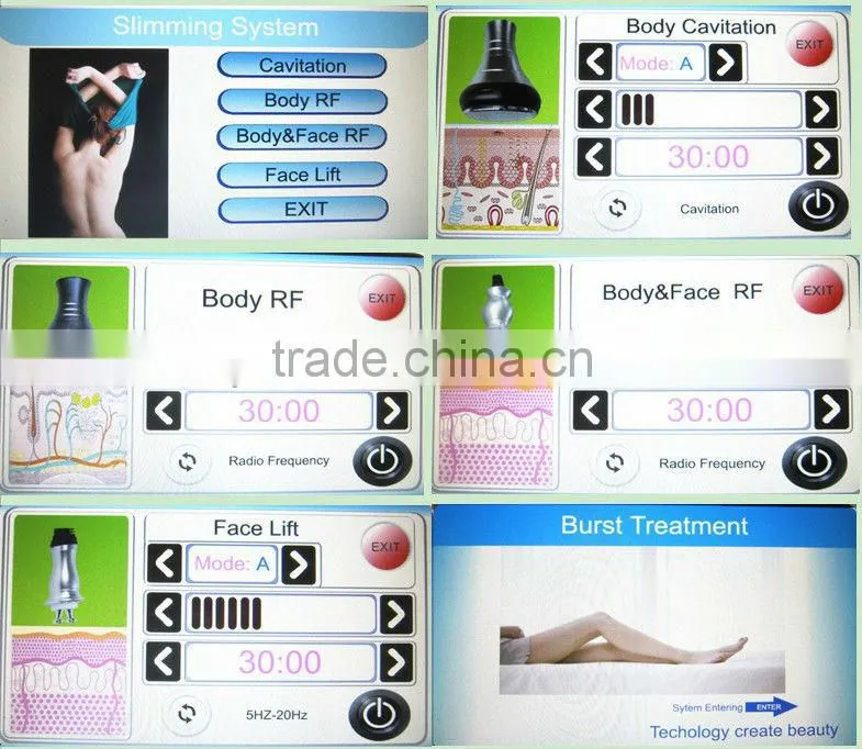 VY-M48 Portable body slimming cavitation vacuum body slim rf machine