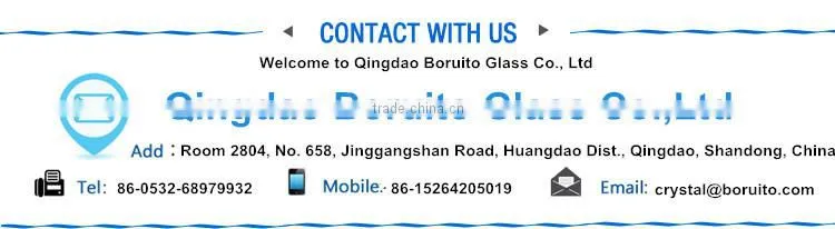 3-19mm Clear Tempered Glass for Bathroom with CE Approved