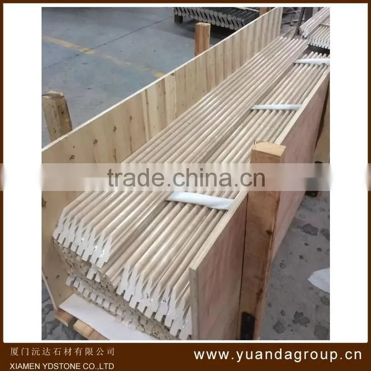 Top level hot selling white marble vertical stairs