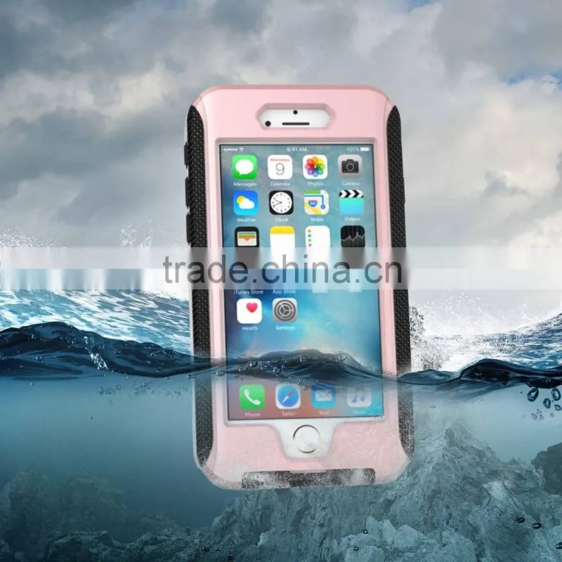Waterproof Case for iPhone 6s/6s plus Sports waterproof armband phone case with Full body covered sky blue