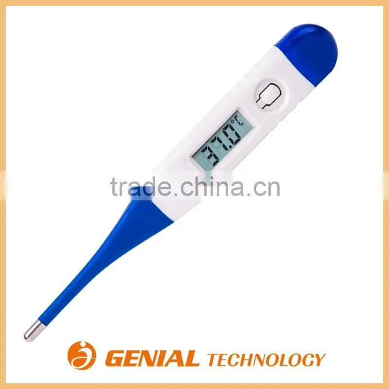 Hospital use large LCD display waterproof digital thermometer