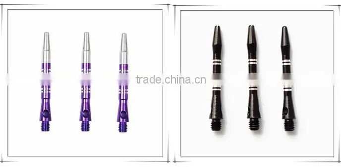L Size Black Aluminum Carved Dart Stems