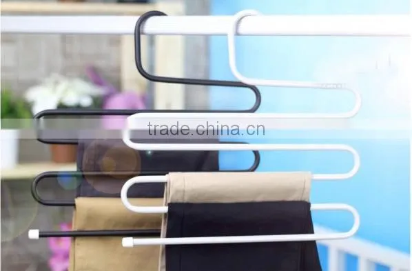 New design S-shape steel trousers hanger