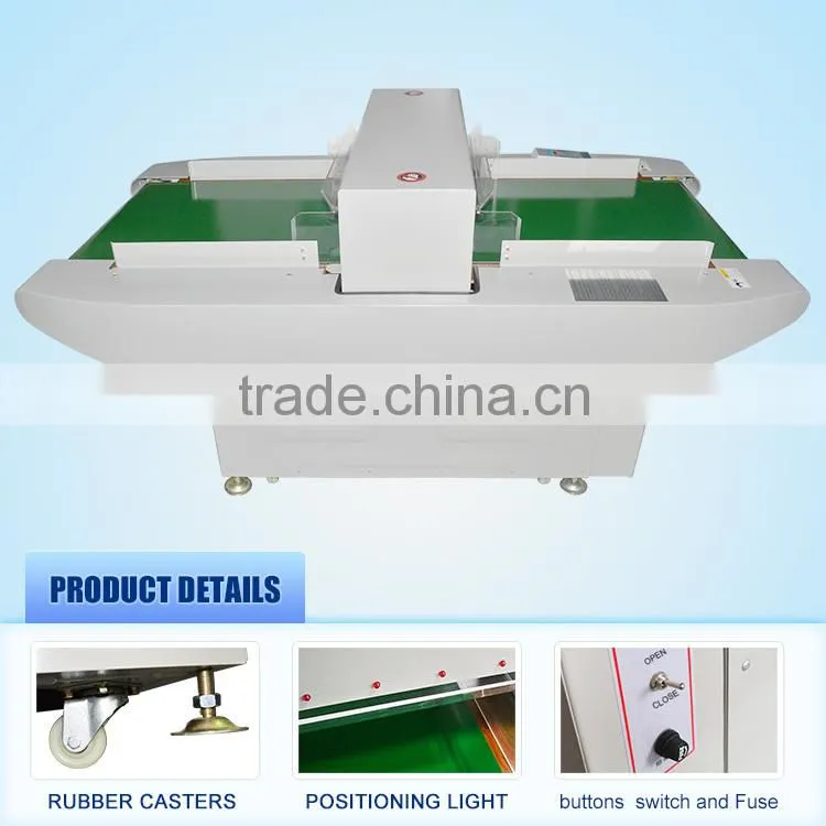 Automatic conveyor belt Metal Detector/food needle detector for Textile MCD-F02 made in china