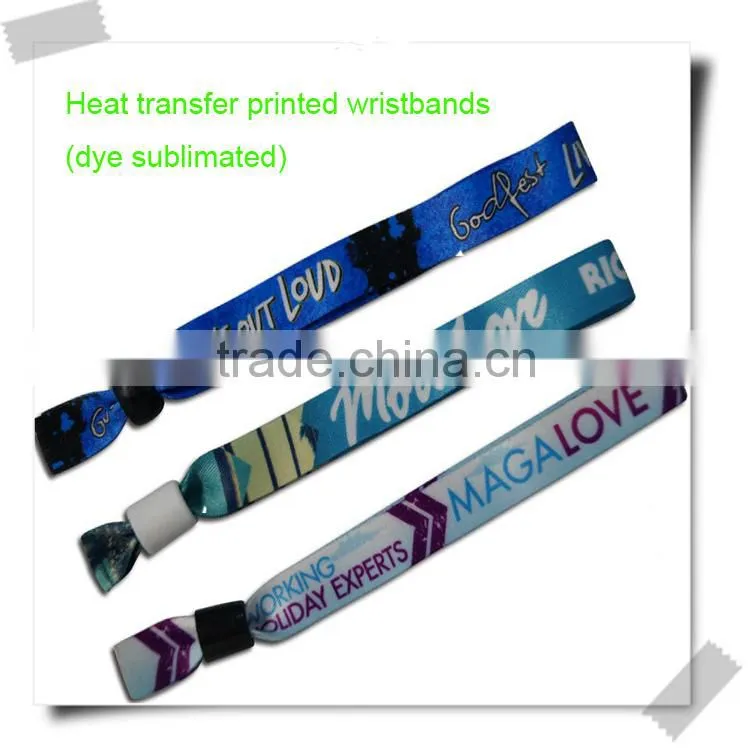 Fashion personalized woven fabric bracelets/music festival fabric wristband woven bracelet