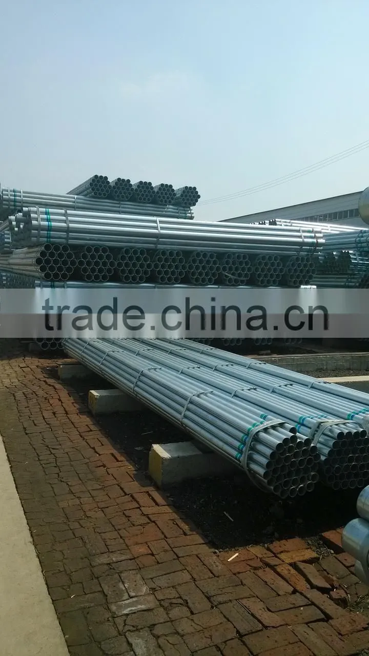 Hot dip galvanized round steel pipes YS96