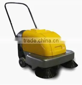 Electric walk behind room sweeper