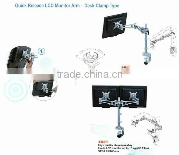 Silver LCD TV Stand