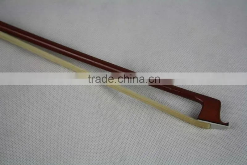 brazil wood Silver Flower violin Bow With Ebony Frog Bow