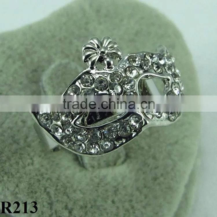Fashion Mysterious mask rhinestone plated silver ring unique kind of style ring R213