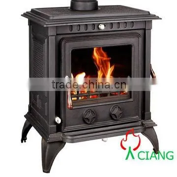 Cast iron burning stove
