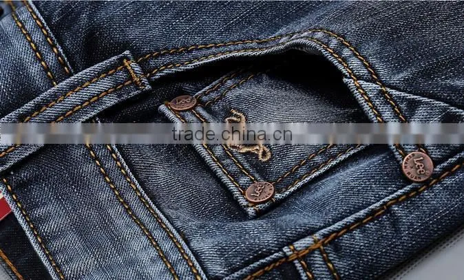 2015 wholesale price denim stone washing slim fit men jeans OEM fashion brand name jeans men jeans