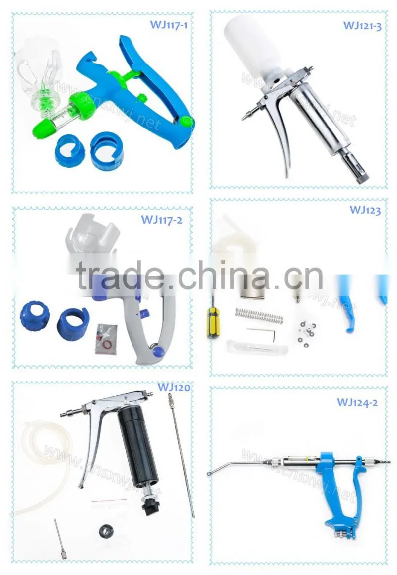 20 ml stainless steel plastic body syringes