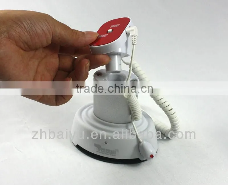 Independent chargable security alarm aluminum phone holder