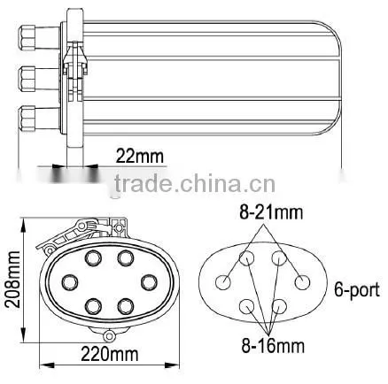 GJS-8008 fiber optics closure