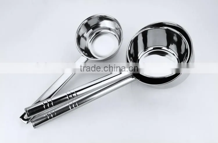 modern kitchen designs stainless steel long handle soup ladle