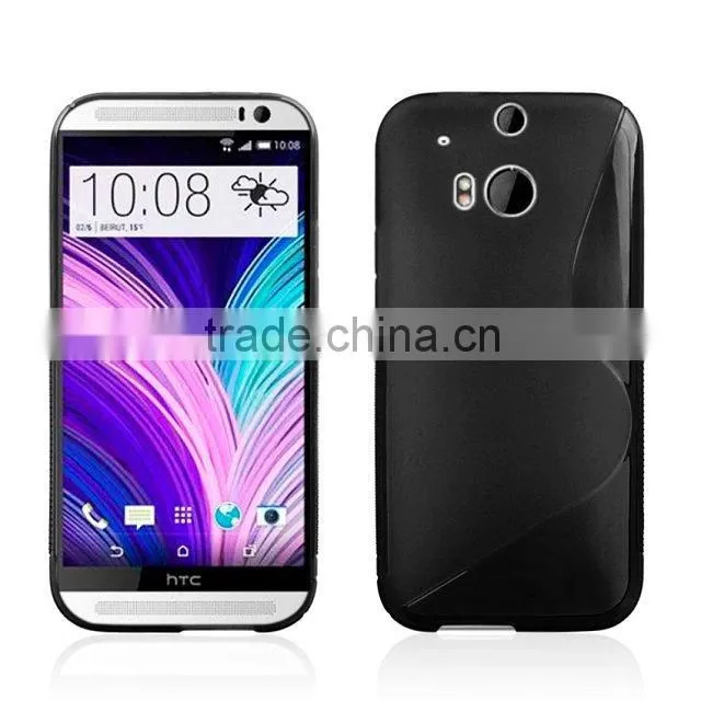 S line Tpu Mobile Phone Case Cover For HTC one M8