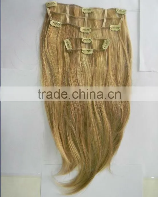Clip in silk straight hair extension