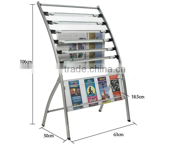New Outdoor Commerical Metal Magazine and Newspaper Display stand