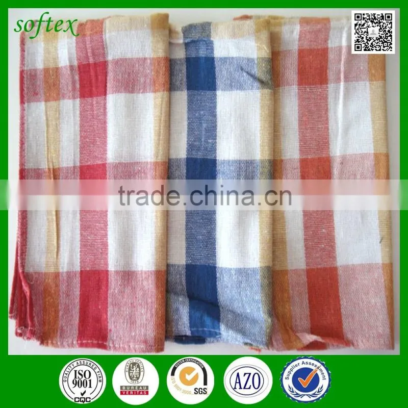 china factory wholesale 100 cotton pure kitchen tea towels with check design