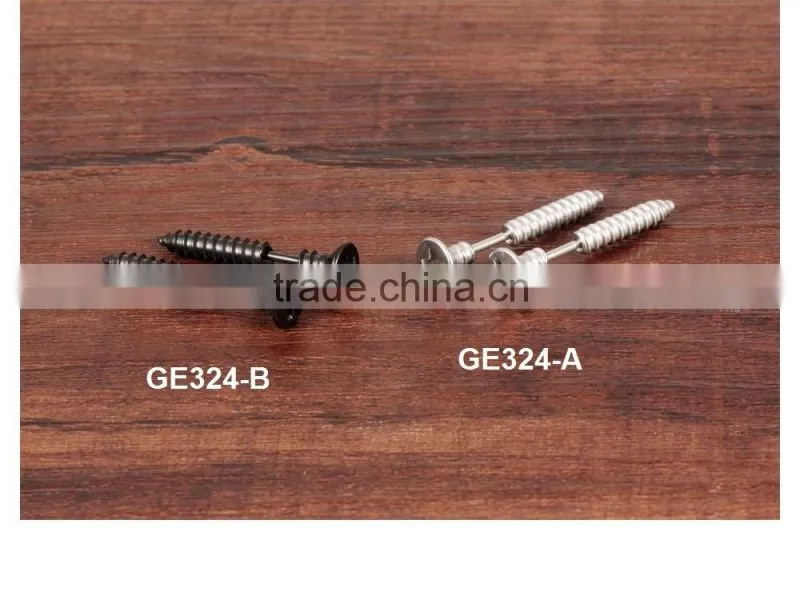 jewellery shop design thick black plating earring setting without stone for men