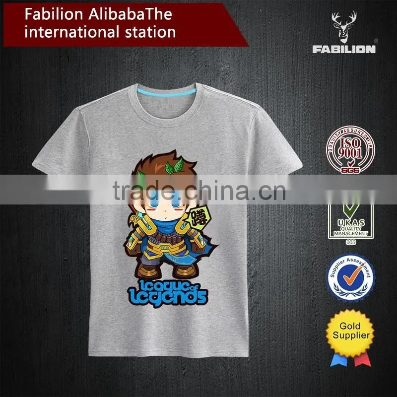 Fashion 100% Cotton Cheap Men's Custom Printing T-shirt