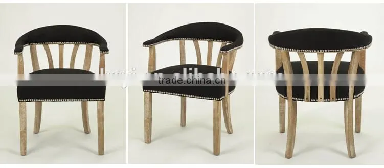home furniture used for sale nailhead design living room chair/fabric wooden armchair(CH-262-OAk)