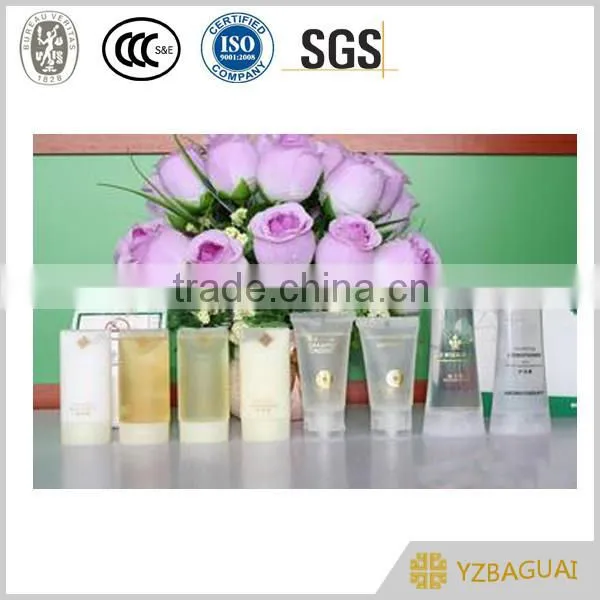 hotel soap and shampoo bottles