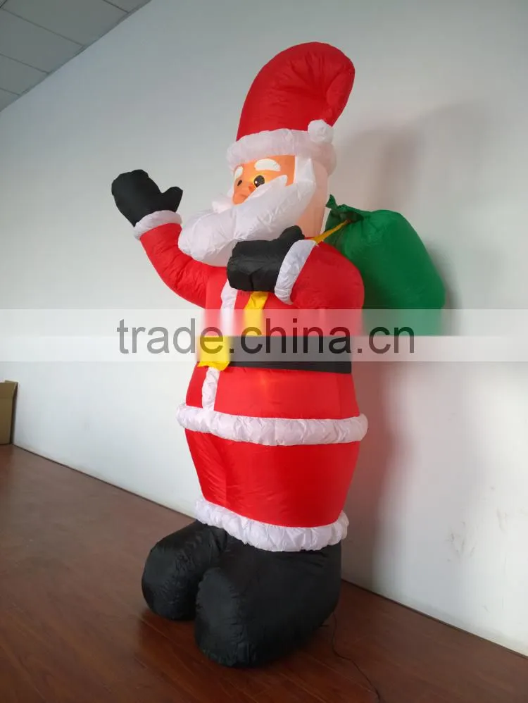 DJ-XT-39 inflatable waving Santa Claus chirstmas decoration in hot sale
