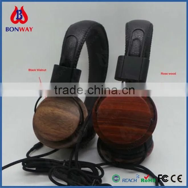 Wood materials headphone