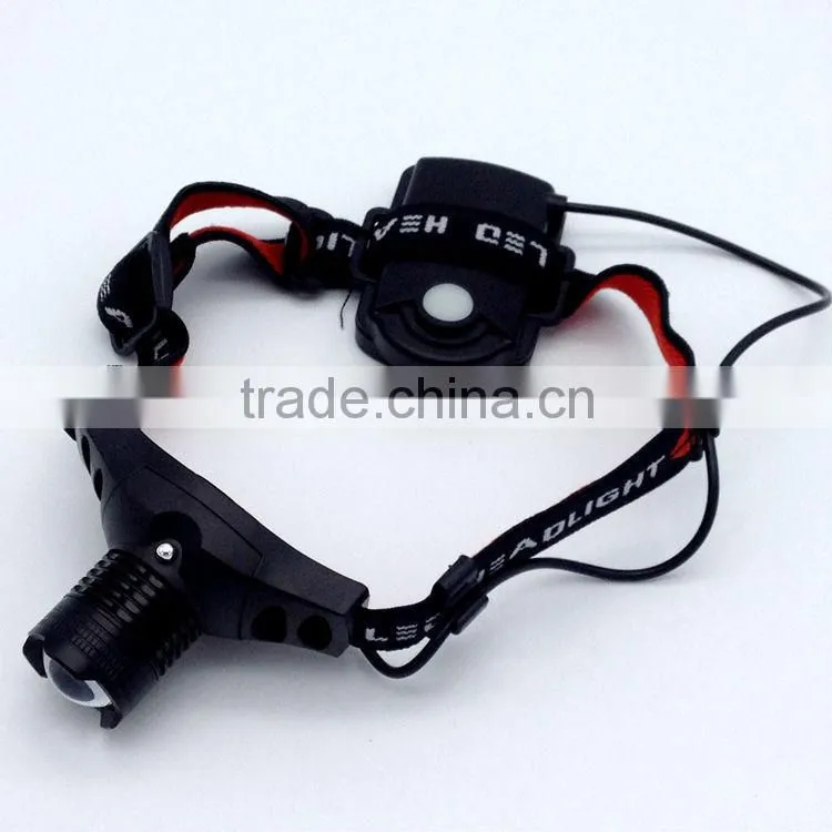 POPPAS T20 ZOOM adjustable high powerful led flashlight headlamp led