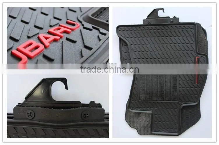 Hot Sale Custom Fit Full Set Position 3D Rubber PVC Auto Car Floor Mats For SUBARU