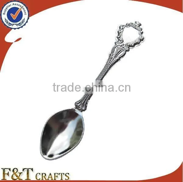Bulk cheap custom party item blank antique metal souvenir spoon