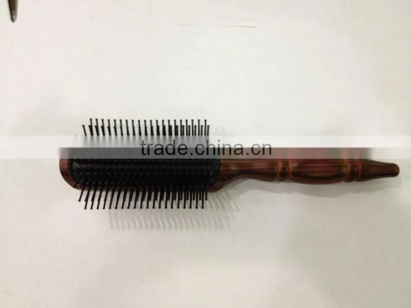 wood styling hair brush