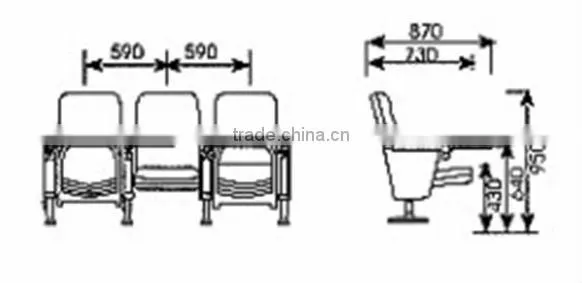 Modern design low price auditorium chairs