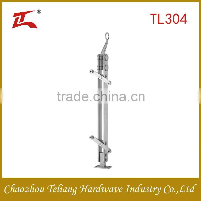 2015 top graden design stainless steel balustrade fitting, balcony glass railing