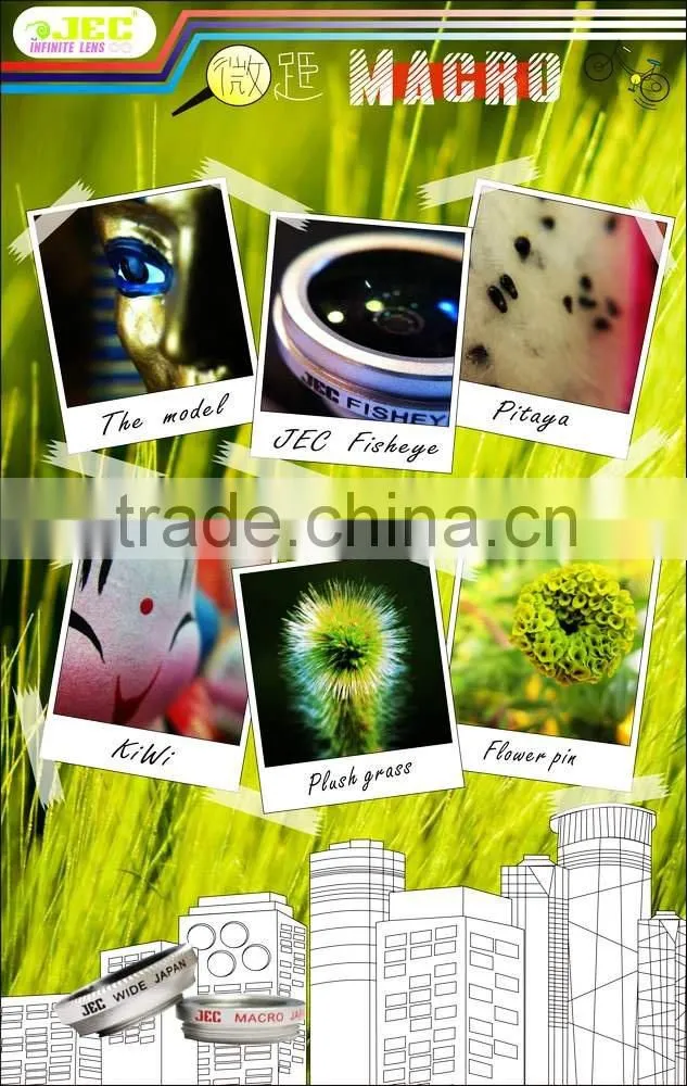 For iPhone 4/4G 4GS JEC 0.68x Wide Angle+Macro Lens