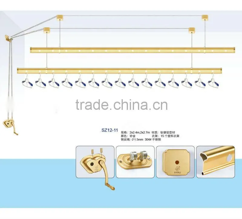 customized balcony clothes drying rack with cloth drying rack