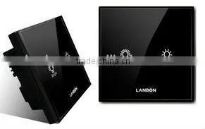 Black touch wireless 1-gang dimmer controller long working life