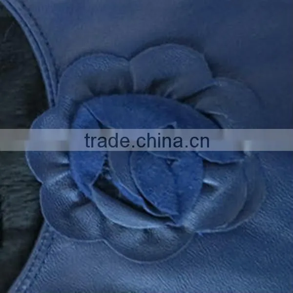Fashion short leather gloves for ladies