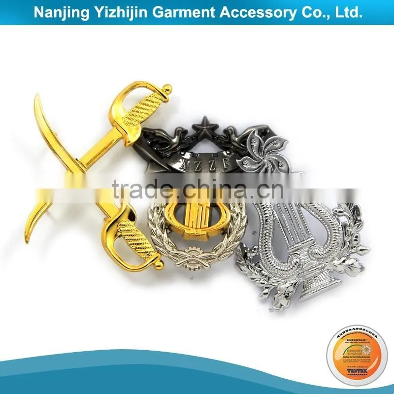 Good quality brand labels custom metal logo for handbags