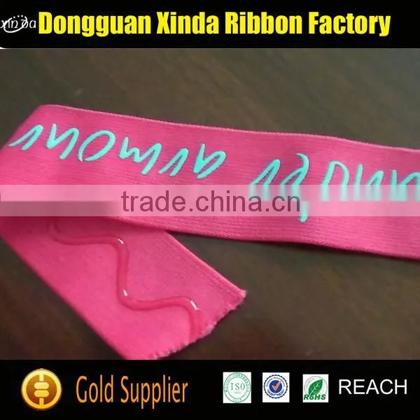 Custom Silicon Printed Elastic/Elastic Band/Silicon Printed Elastic