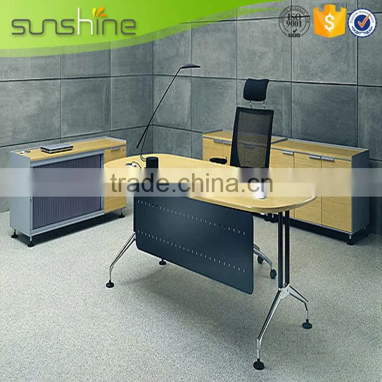 New Hot Fashion High reflective wood carving executive desk