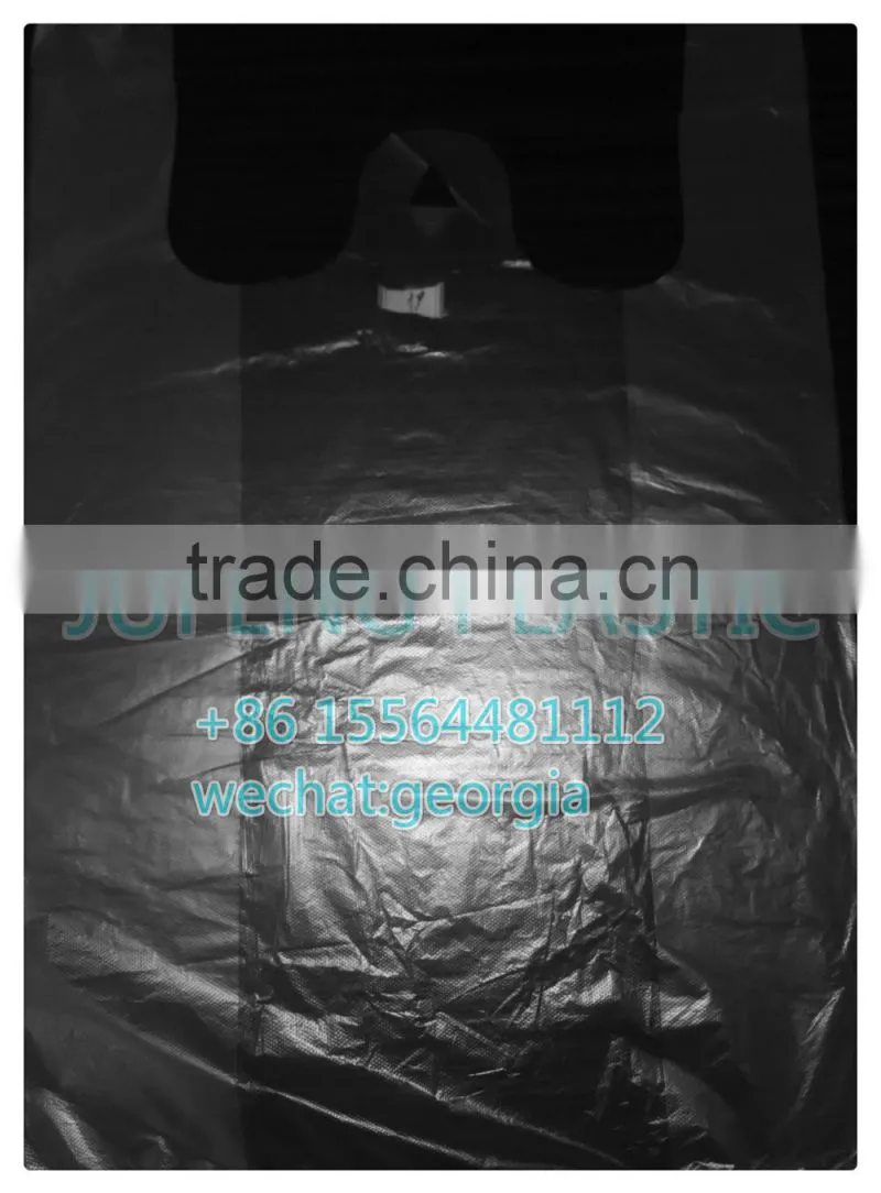 Plastic T-shirt Shopping Bags on Roll garbage bags on roll
